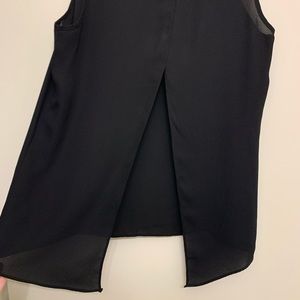 Express Tops - Express black lower back slit top small Express Tops - Express black lower back slit top small